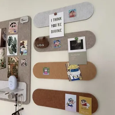 Fotowand-Filzbrett, selbstklebend, für Pokerschlüssel, Schmuckaufbewahrung, Wandgeschäft, Schlafzimmer, Wanddekoration, Raumzubehör im japanischen Stil Image
