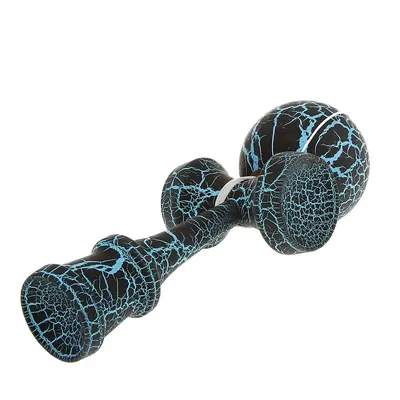 Full Crackle Paint Kendama Japanese Traditional Toy Kids Wooden Skill Ball Games Wooden Cup Ball String Stick Game Toy Accessory