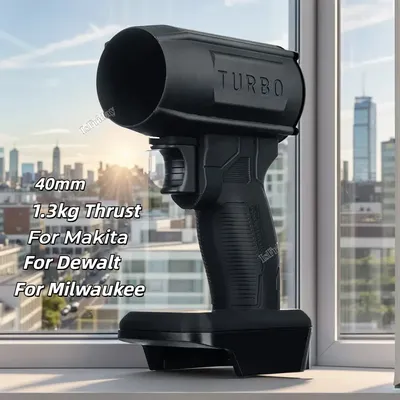 130000 Rotary Car Wash Air Gun Bürstenloser 40-mm-Turbo-Jet-Lüfter Elektrischer LEISTUNGSGEBLÄSE Schneeentfernungslufttrockner für Makita 18V-21V