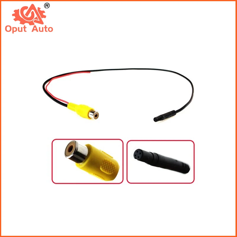 4-poliges Stecker-zu-RCA-Stecker-Konvertierungskabel. Geeignet für Rückfahrkamera Image