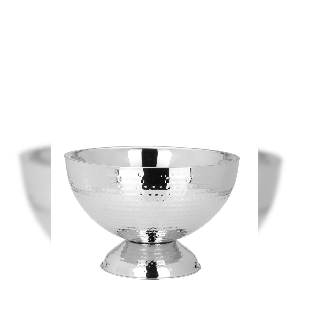 Champagner-/Flaschenkühler Bowl Hammerschlag-Optik (H) 21 x (Ø) 32 cm Image