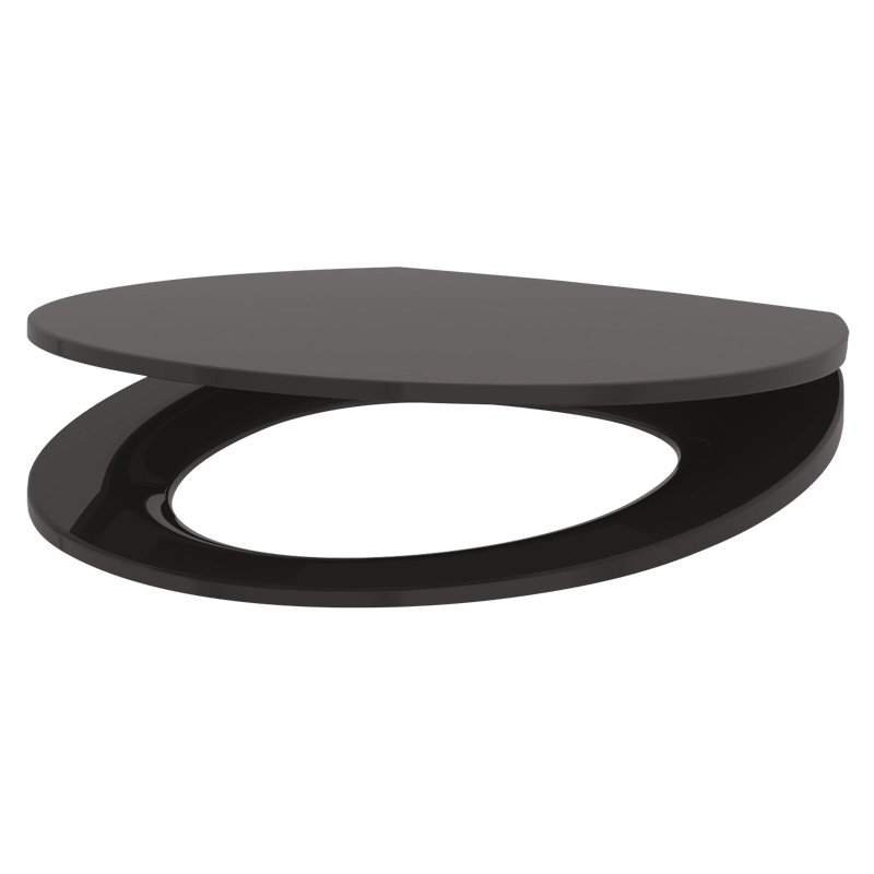 Delabie WC-Sitz Slim BCN schwarz Duroplast mit Deckel mit Abs-Auto. Image