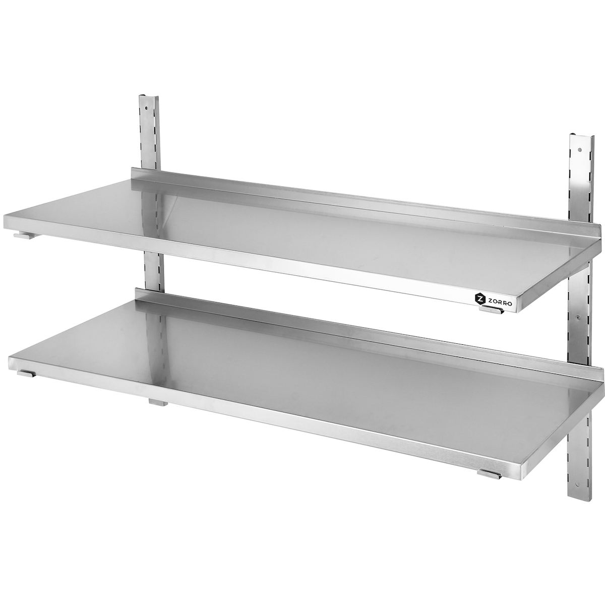 ZORRO Wandbord ZWBD 60/30 | Edelstahl Wandregal | 600x300x350 mm | 2 Böden Image