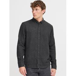 BLEND Langarmhemd Herren Regular Fit grau, M