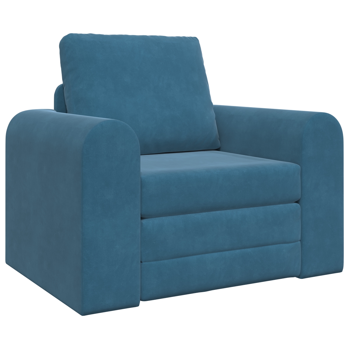 vidaXL Boden Schlafsofa 2-in-1 Blau 98x71x83 cm Image