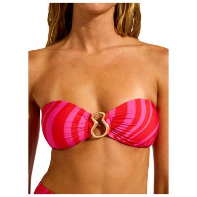 Seafolly - Women's Coastline Ring Front Bandeau - Bikini-Top Gr 44 orange Image