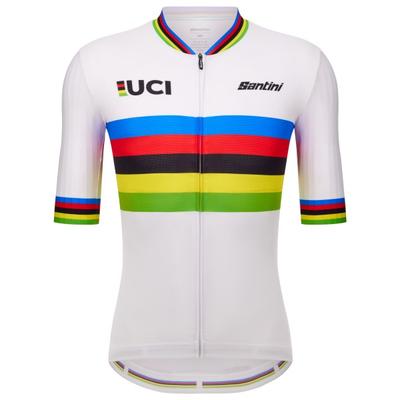 Santini - UCI World Champion Jersey - Radtrikot Gr S weiß Image