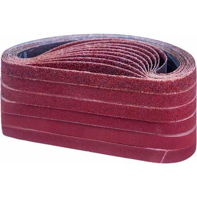 Gabrielle Schleifband 13 x 457 mm, Schleifband-Set (je 10 x Körnung 40/60/80/120/180/240) für Image