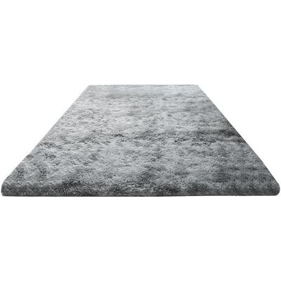 Niemals verwendet] Shaggy Wohnzimmerteppich - 160 x 230 cm - Grau - Weiche Polypropylenfaser Image