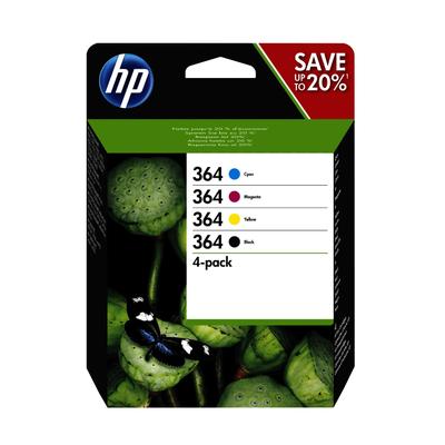 Original HP N9J73AE / 364 Druckerpatronen Multipack (Schwarz,Cyan,Magenta,Gelb) Image