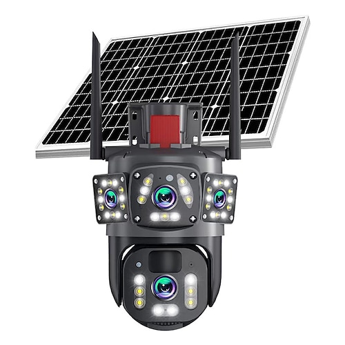 Solarbetriebene, kabellose WLAN-Sicherheitskamera für den Außenbereich mit automatischer Personenverfolgung, Echtzeitanzeige, Zwei-Wege-Audio, Cloud-Speicher und erweiterter Sicherheitsüberwachung für Image