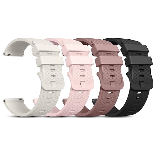 4 Packung Uhrenarmband für Garmin Samsung Galaxy Huawei Watch 3 Pro, Watch 2 Classic, Watch GT 3 Pro / 2 Pro / 2e / Runner / Active / 42mm / 46mm, Honor Magnic 2 GS 3i GTS 4,4mini, 3,2,2mini, 2e, GTR Image