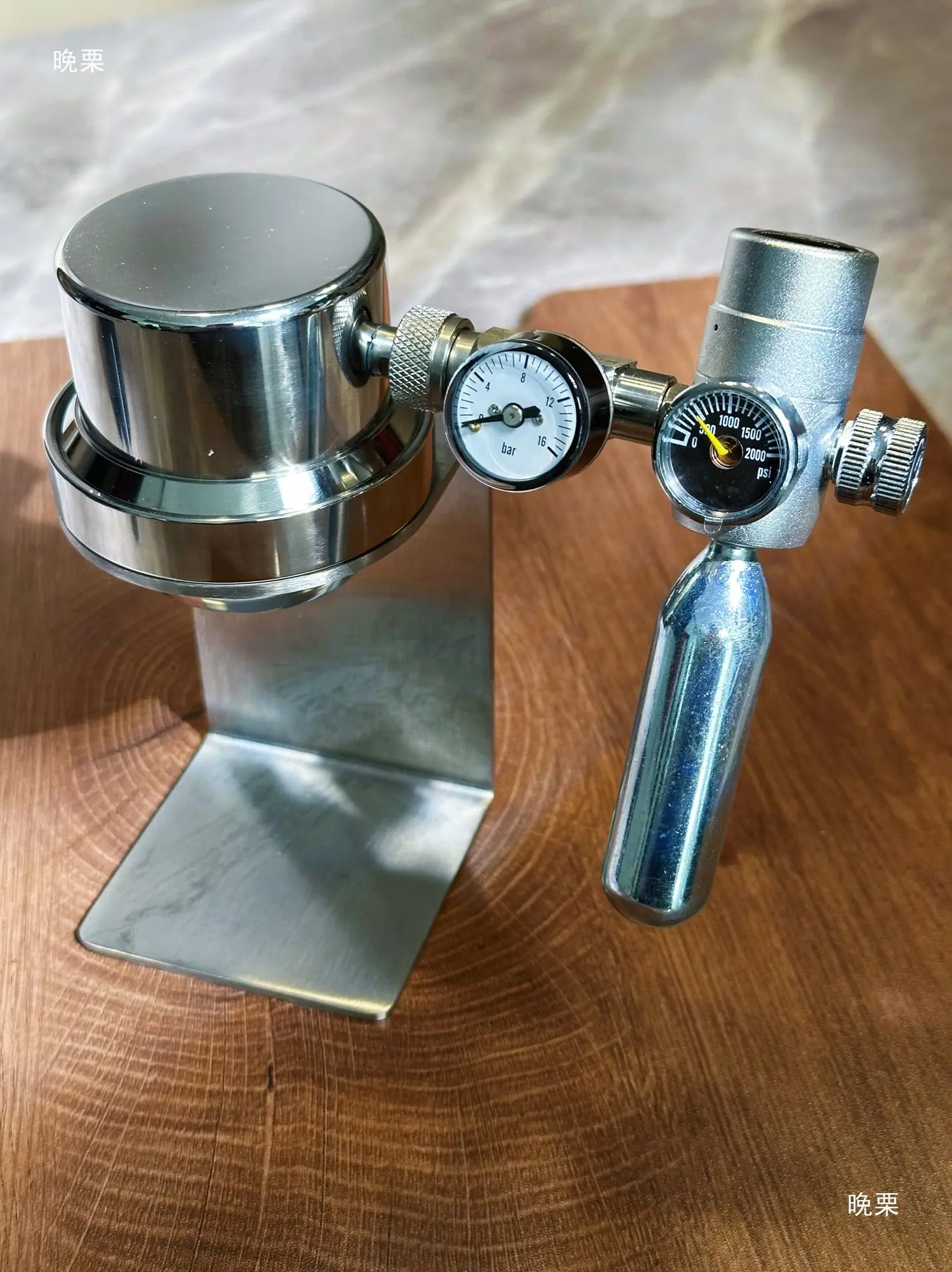 Pneumatische Kaffeemaschine für den Außenbereich, tragbar, steckfrei, amerikanischer Espresso, Heimbüro