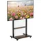 Supporto da pavimento per TV con ripiani Supporto per carrello TV con schermo LCD LED da 40-100 pollici su ruote regolabile in altezza