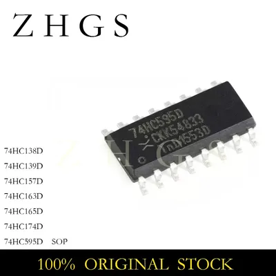 10Pcs 74HC139D 74HC157D 74HC163D 74HC174D 74HC138D 74HC165D 74HC595D SOP-16 IC Chip In Stock Wholesale