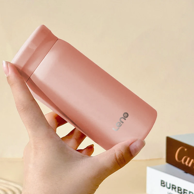 Leno 200 ml 304 Edelstahl isolierte Isolierflasche, auslaufsicherer Reisebecher, tragbare Thermos-Wasserflasche für Büro und Reisen Image