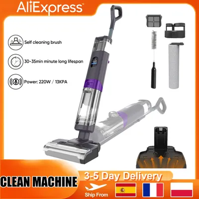 Akku-Staubsauger, Bodenreiniger, 13 kPa, kabelloser Staubsauger, Mopp, selbstreinigend, professionell, für Smart-Home-Geräte Image