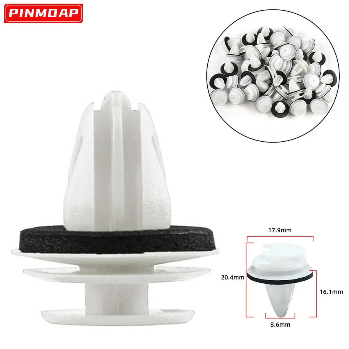 Plastic Car Door Panel Fastener Clips Fastener Rivet Bumper Clips Retainer Universal Screw Clips Car Accessories 20/50/100PCS