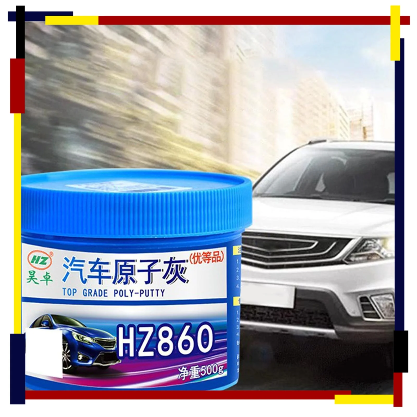 Auto Body Filler Repair Kit Scratch Repair Putty for Vehicle Boats SUV Automotive Dents Repair Kit Body Filler Hardener