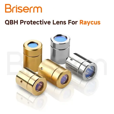 Raycus QBH Protective Lens D12.8 H12 D12.8 H16 QBH Protective Cap for Raycus Laser Source Optical Fiber