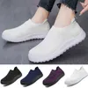 Damen-Sneaker zum Hineinschlüpfen, Damenschuhe, 2023, atmungsaktive Mesh-Turnschuhe für Damen, Sportschuhe, weiße Freizeitschuhe, Zapatillas Mujer