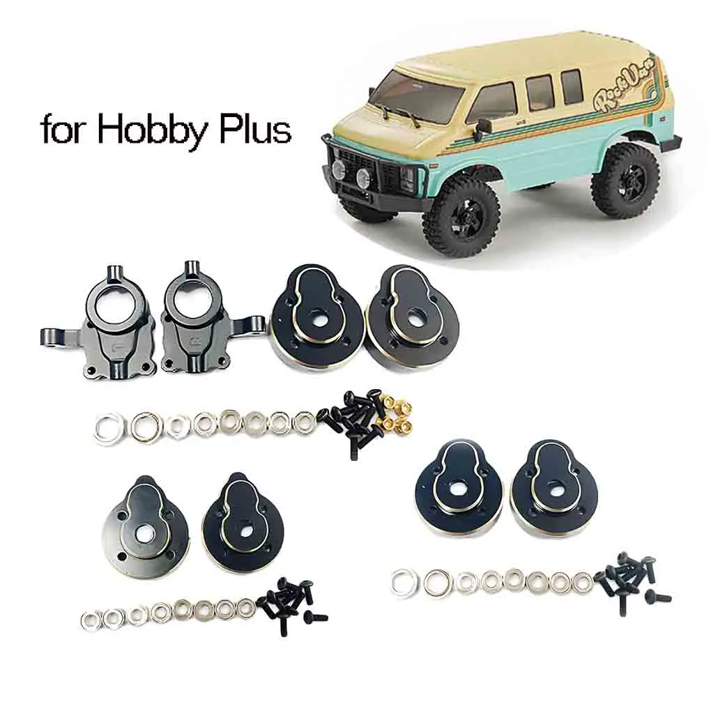 Für Hobby Plus Messing Vorne Hinten Caster Blöcke für Hobby Plus 1/18 CR18P Rock Van RC Auto Upgrade Teile