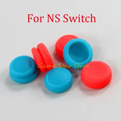 1set 6 in 1 Grips Skull & Co. Thumb Grip Set For Nintendo NS Switch Joy-Con Joystick Cap Thumbstick Cover