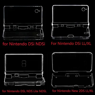 Clear Crystal Protective Cover Case Shell Housing For New 3DS XL LL NDS Lite NDSL NDSi XL LL GBA SP PSP 2000 PSV Game Console