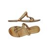 Tamaris Damen Sandale, Gr. 40, gold, kein Etikett