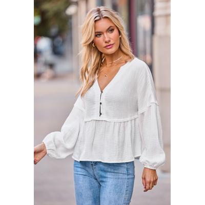 Light as Ever White Top