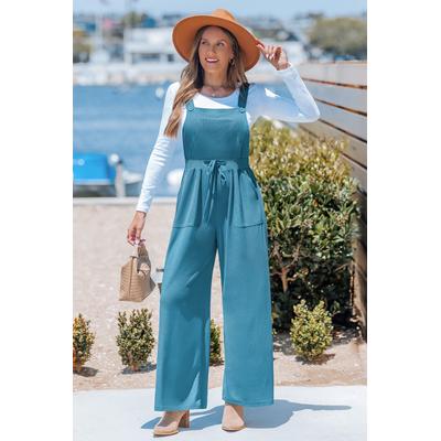 Weekend Wander Teal Jumpsuit