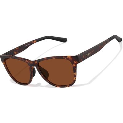 Zenni Square Glasses Tortoiseshell Plastic Full Rim Frame