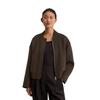 Outdoorjacke MARC O'POLO "aus edlem Doubleface", Damen, Gr. 38, braun (schwarz coffee), Obermaterial: 50% Wolle (Schafwolle), 48% Polyester, 1% Viskose, 1% Polyamid, unifarben, casual, relaxed fit, Langarm normaler Saum, Jacken, Topseller