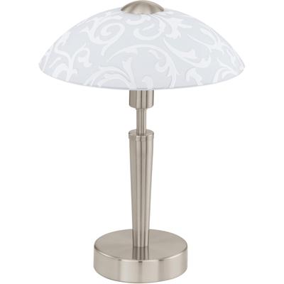 EGLO Tischleuchte "SOLO", weiß (nickelfarben, weiß), Ø 26,5cm H: 32cm, Lampen Image