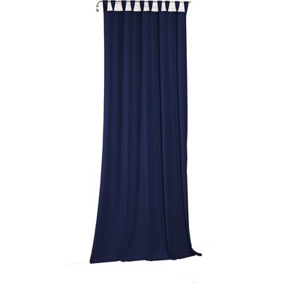 Vorhang WIRTH "Newbury", blau (nachtblau), B:130cm H:275cm, Baumwolle, Polyester, Gardinen, nach Maß Image