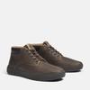 Schnürboots TIMBERLAND "SENECA BAYMID LACE UP SNEAKER", Gr. 50, grau (medium grau full grain), Leder, sportlich, Schuhe, Winterstiefel, Schnürstiefel, Winterschuhe