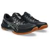 Hallenschuh ASICS "GEL-ROCKET 12", Gr. 43,5, schwarz, gunmetal, Synthetik, sportlich, Schuhe