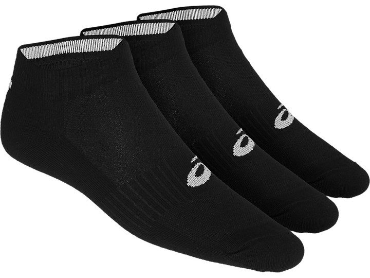 Sportsocken ASICS, Herren, Gr. 47-49, schwarz (schhwarz), Obermaterial: 70% Baumwolle, 16% Nylon, 11% Polyester, 3% Elasthan, Socken Sportsocken, Füßling-Design, mit Feuchtigkeitsmanagement, ergonomische Form