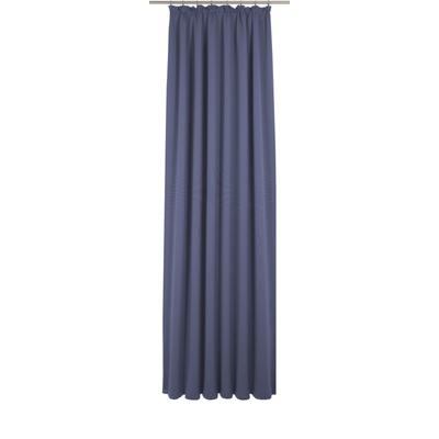 Vorhang WIRTH "Uni Collection", blau (royalblau), B:142cm H:355cm, Baumwolle (Bio-Baumwolle), Gardinen, nach Maß Image