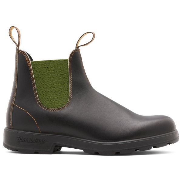 Blundstone - Stout Brown Leather With Olive Elastic #519 - Freizeitstiefel 39 - Regular | EU 39 grau