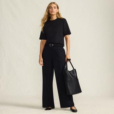 Soft Modal Trousers, Women, size: 20, regular, Black, Polyester/Poly-blend, by Lands' End