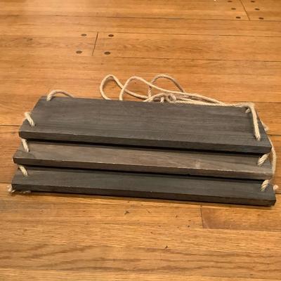 Urban Outfitters Wall Decor | Urban Outfitters Floating Hanging Wood Shelves | Set Of 3| American Walnut Stain | Color: Brown/Tan | Size: See Description