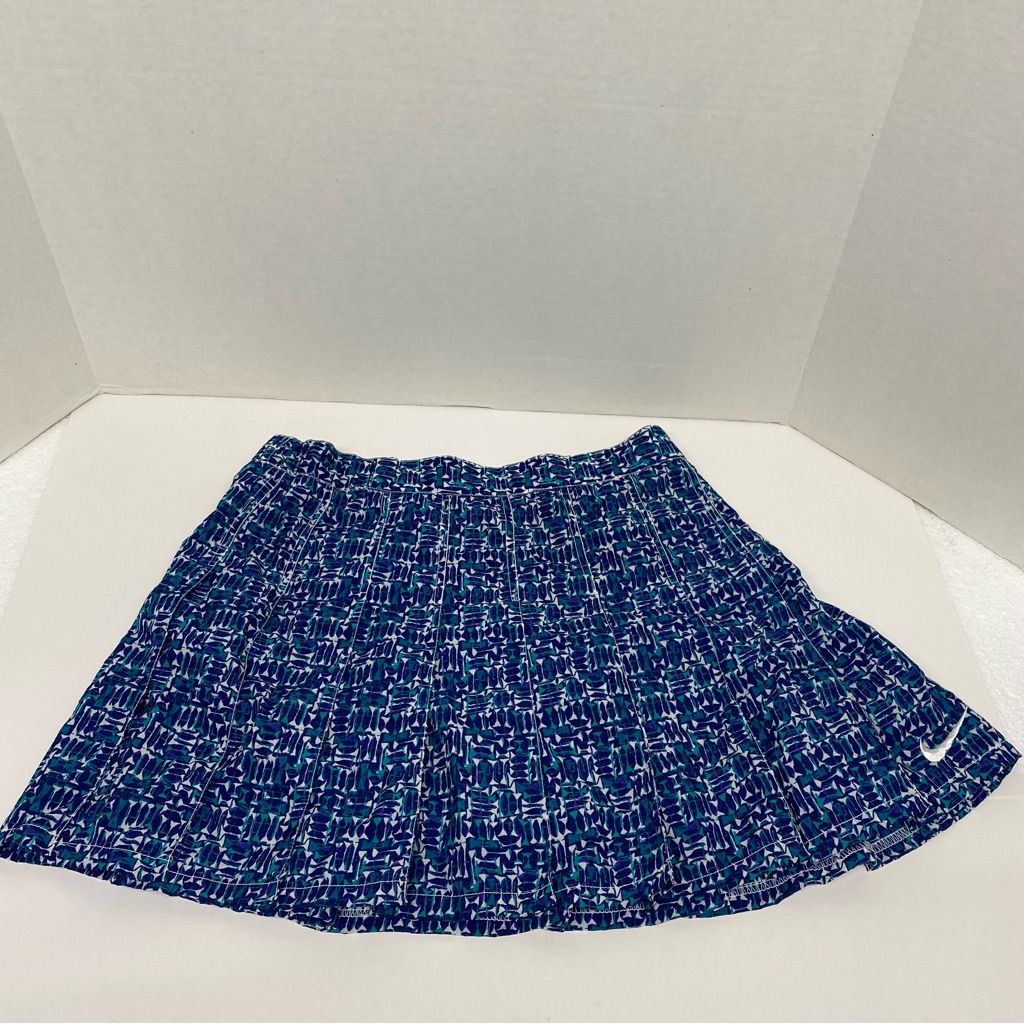 Nike Skirts | Vintage Nike Pleated Tennis Skirt Size 12 Lightweight 100% Nylon 90's Skirt | Color: Blue/Purple | Size: 12