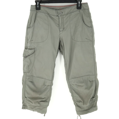 The North Face Pants & Jumpsuits | The North Face Pants Womens 6 Cargo Gray Capri Stretch Cotton Crop Goprcore | Color: Gray | Size: 6