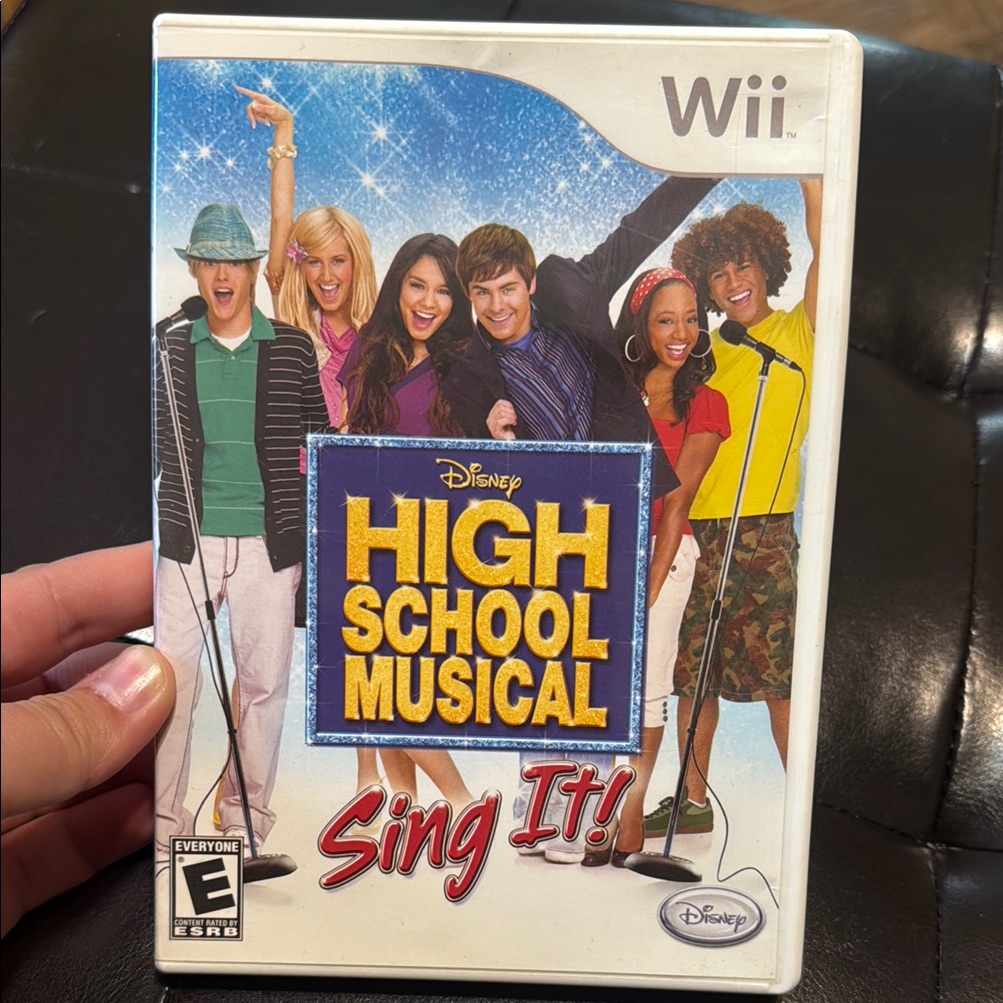 Disney Video Games & Consoles | Disney High School Musical Sing It! Wii Game - Blue And Yellow | Color: White | Size: Os
