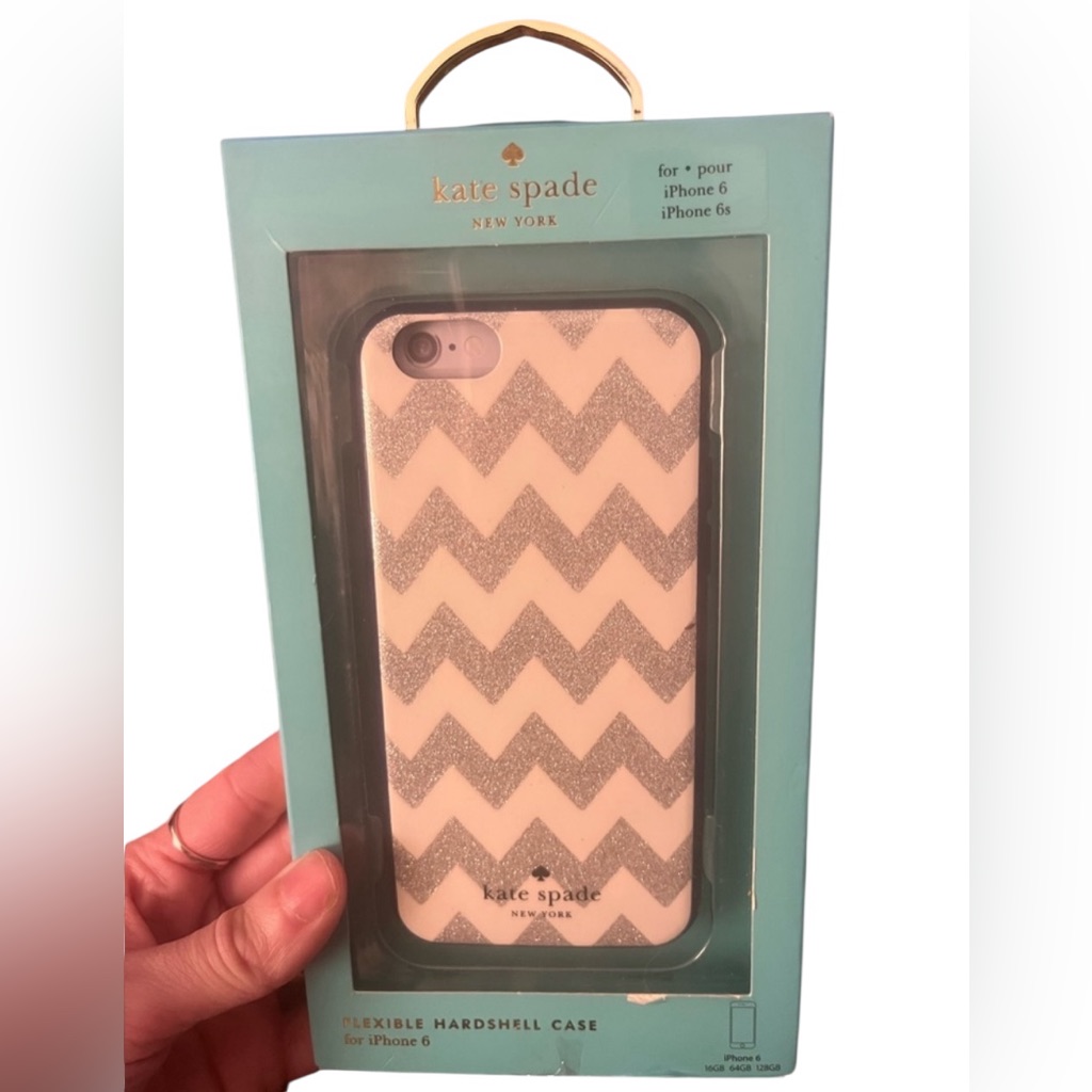 Kate Spade Cell Phones & Accessories | Kate Spade New York Flexible Hardshell Case For Iphone 6 | Color: Silver/White | Size: Iphone 6/Iphone 6s