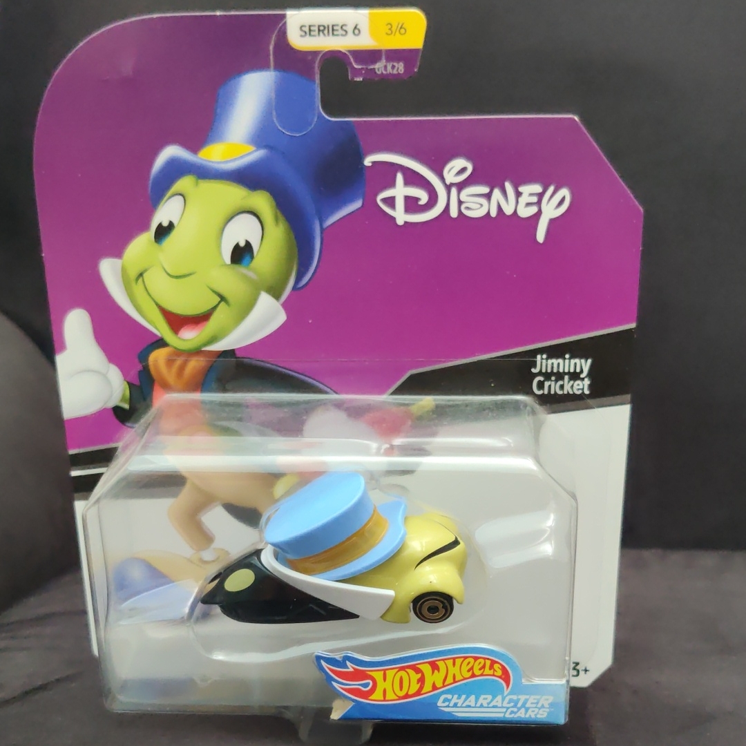 Disney Toys | Disney Hot Wheels Character Car Jiminy Cricket | Color: Blue/Gold | Size: Na