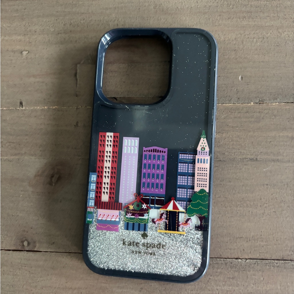 Kate Spade Cell Phones & Accessories | Kate Spade Iphone 14 Pro Christmas Cell Phone Protective Case. | Color: Black | Size: Os
