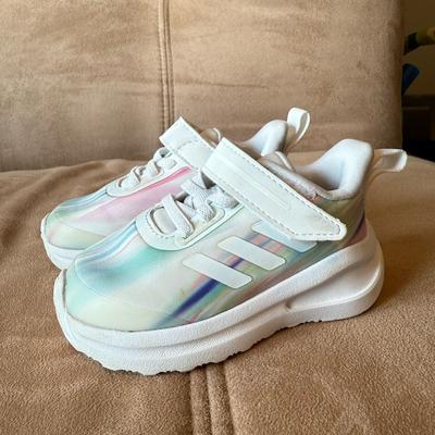 Adidas Shoes | Adidas Watercolor Size 5 Girls Gym Shoes | Color: Blue/Pink | Size: 5bb
