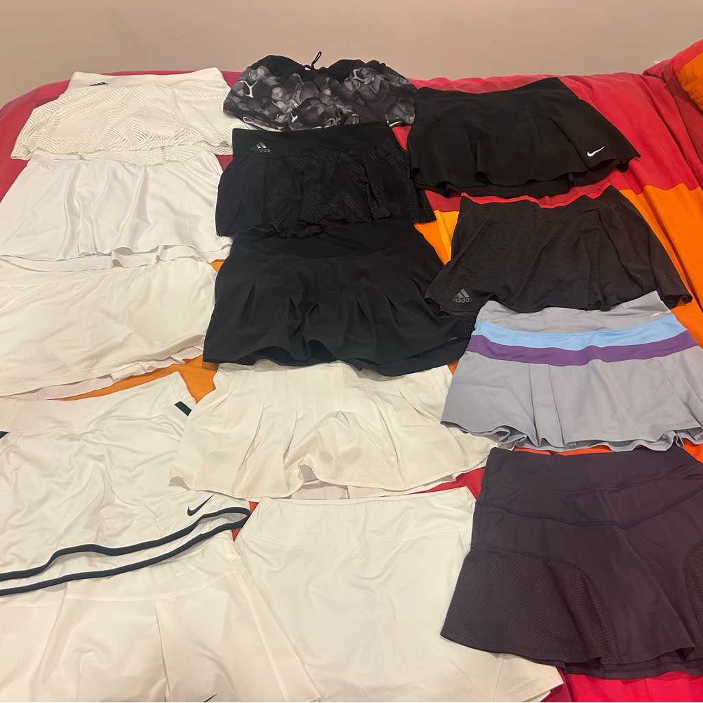 Nike Skirts | 10 Tennis Skirt Bundle: Athleta, Nike, Nb, Adidas And More!! All Size S | Color: Black/White | Size: S